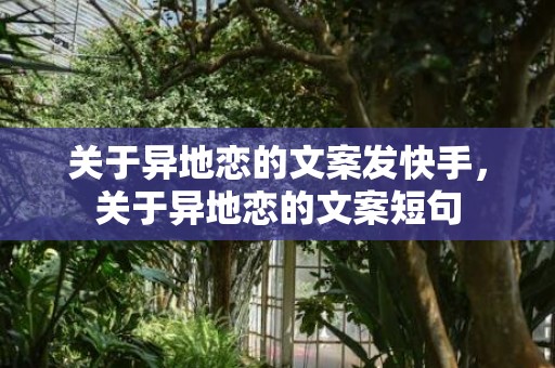 关于异地恋的文案发快手，关于异地恋的文案短句
