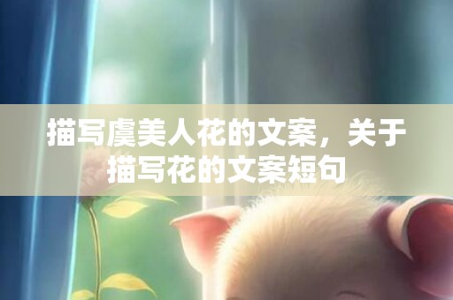 描写虞美人花的文案，关于描写花的文案短句