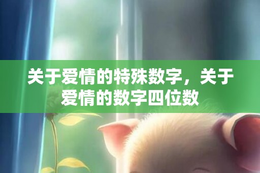 关于爱情的特殊数字，关于爱情的数字四位数