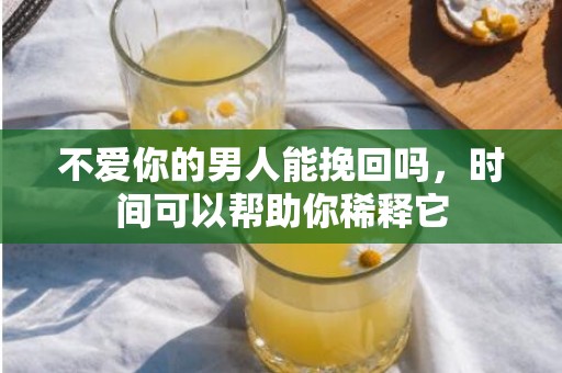 不爱你的男人能挽回吗，时间可以帮助你稀释它