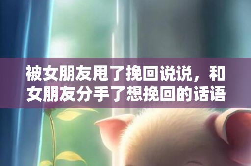 被女朋友甩了挽回说说，和女朋友分手了想挽回的话语