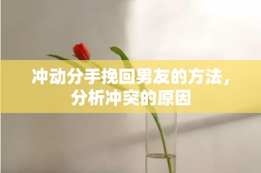 冲动分手挽回男友的方法，分析冲突的原因