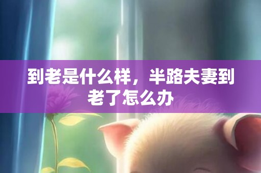 到老是什么样，半路夫妻到老了怎么办