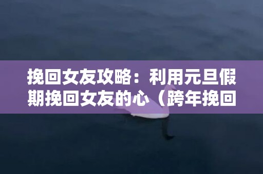 挽回女友攻略：利用元旦假期挽回女友的心（跨年挽回女朋友的话语）