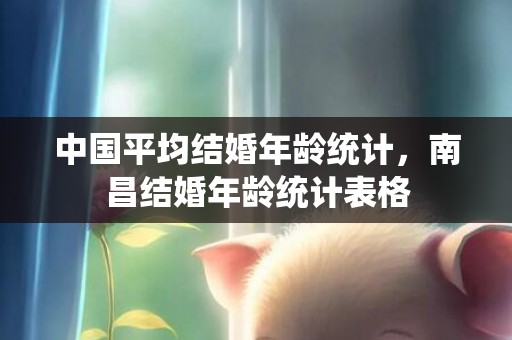 中国平均结婚年龄统计，南昌结婚年龄统计表格