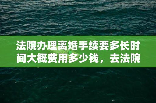 法院办理离婚手续要多长时间大概费用多少钱，去法院办理离婚手续流程