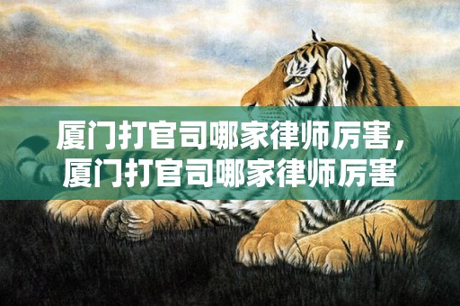 厦门打官司哪家律师厉害，厦门打官司哪家律师厉害