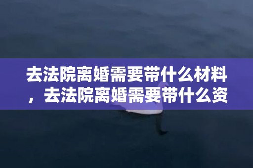 去法院离婚需要带什么材料，去法院离婚需要带什么资料