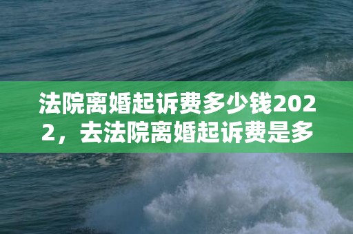 法院离婚起诉费多少钱2022，去法院离婚起诉费是多少