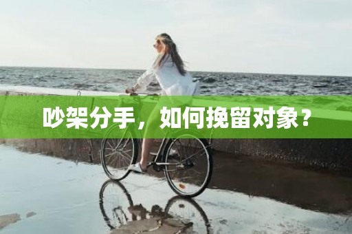 吵架分手，如何挽留对象？