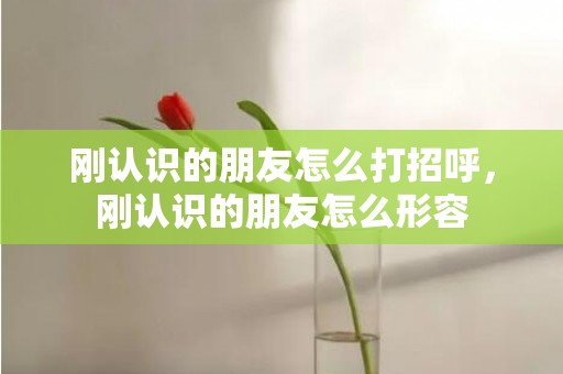 刚认识的朋友怎么打招呼，刚认识的朋友怎么形容