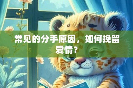 常见的分手原因，如何挽留爱情？