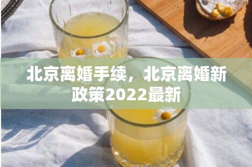北京离婚手续，北京离婚新政策2022最新