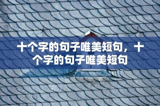 十个字的句子唯美短句，十个字的句子唯美短句