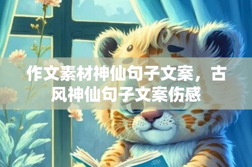 作文素材神仙句子文案，古风神仙句子文案伤感