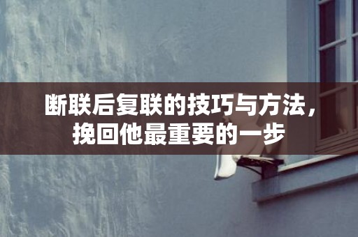断联后复联的技巧与方法，挽回他最重要的一步