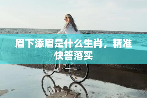眉下添眉是什么生肖，精准快答落实