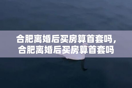 合肥离婚后买房算首套吗，合肥离婚后买房算首套吗