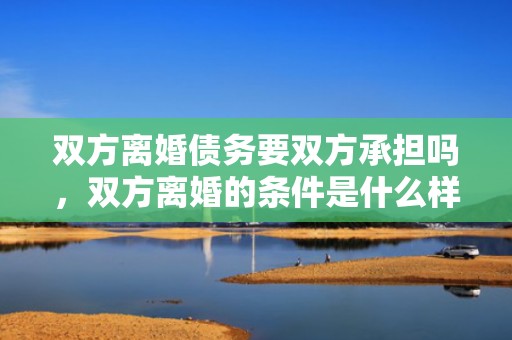 双方离婚债务要双方承担吗，双方离婚的条件是什么样的