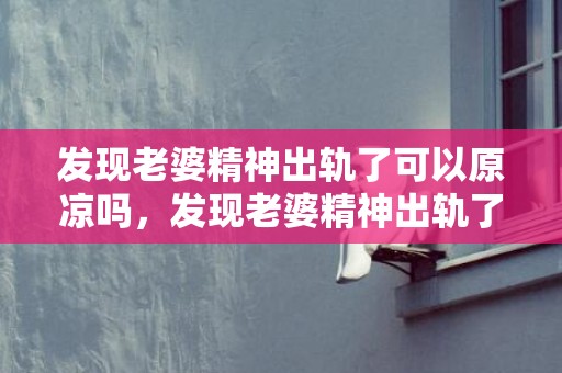 发现老婆精神出轨了可以原凉吗，发现老婆精神出轨了怎么办