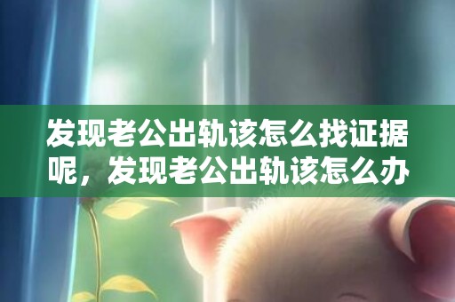 发现老公出轨该怎么找证据呢，发现老公出轨该怎么办