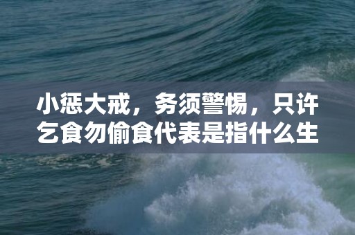 小惩大戒，务须警惕，只许乞食勿偷食代表是指什么生肖，精准解答落实
