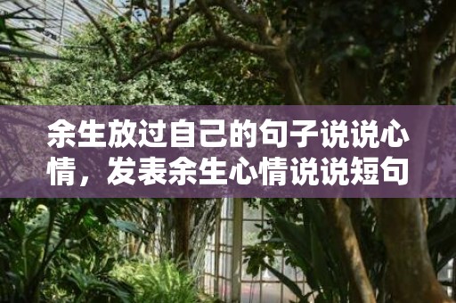 余生放过自己的句子说说心情，发表余生心情说说短句