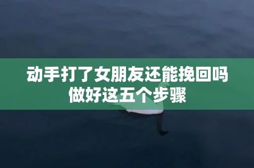 动手打了女朋友还能挽回吗做好这五个步骤