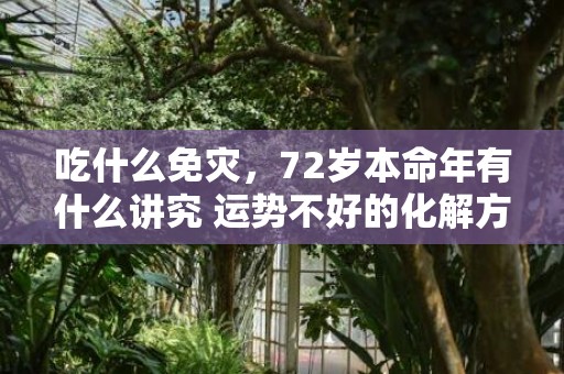 吃什么免灾，72岁本命年有什么讲究 运势不好的化解方法