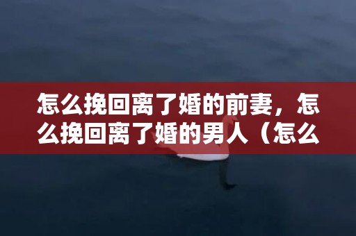 怎么挽回离了婚的前妻，怎么挽回离了婚的男人（怎么挽回离了婚的男人呢）