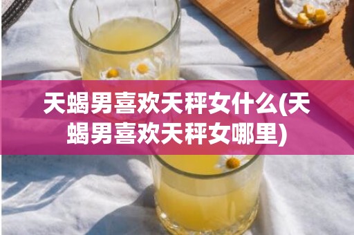 天蝎男喜欢天秤女什么(天蝎男喜欢天秤女哪里)