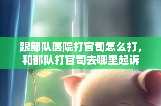 跟部队医院打官司怎么打，和部队打官司去哪里起诉