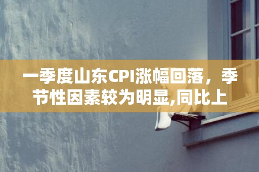 一季度山东CPI涨幅回落，季节性因素较为明显,同比上涨0.9%