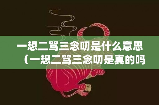 一想二骂三念叨是什么意思（一想二骂三念叨是真的吗打喷嚏一想二骂三念叨是真的吗_卦...）