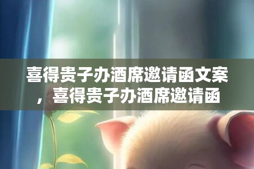 喜得贵子办酒席邀请函文案，喜得贵子办酒席邀请函