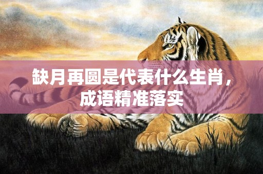 缺月再圆是代表什么生肖，成语精准落实