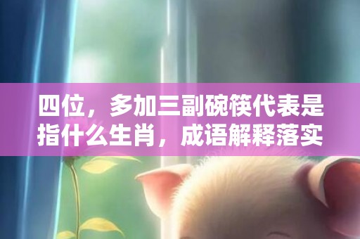 四位，多加三副碗筷代表是指什么生肖，成语解释落实