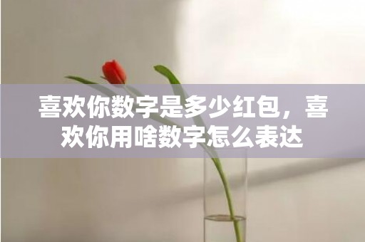 喜欢你数字是多少红包，喜欢你用啥数字怎么表达