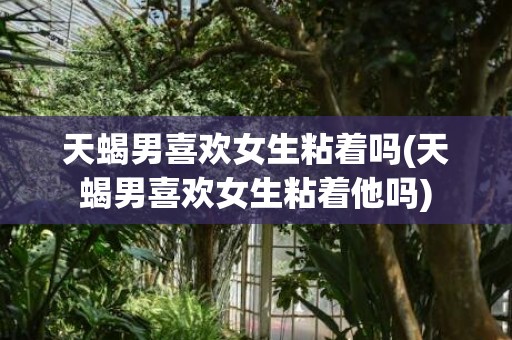 天蝎男喜欢女生粘着吗(天蝎男喜欢女生粘着他吗)