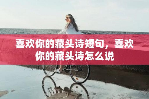 喜欢你的藏头诗短句，喜欢你的藏头诗怎么说