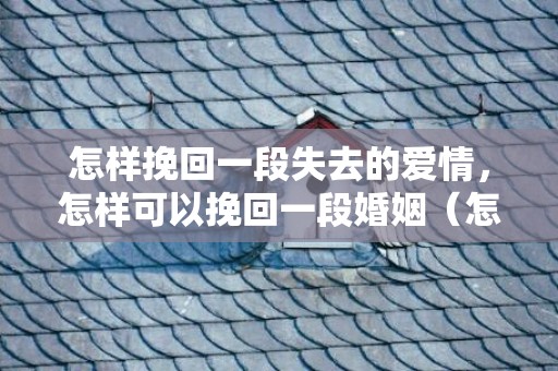 怎样挽回一段失去的爱情，怎样可以挽回一段婚姻（怎么可以挽回婚姻）