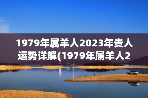 1979年属羊人2023年贵人运势详解(1979年属羊人2023年每月运势及运程)