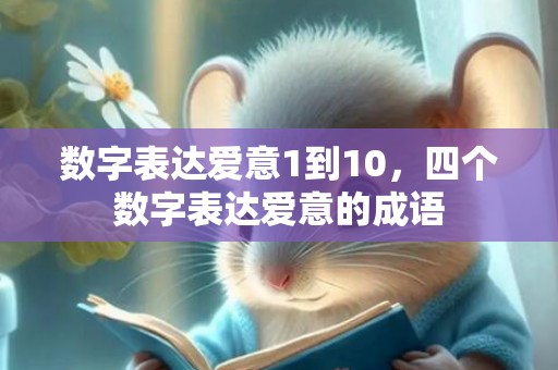 数字表达爱意1到10，四个数字表达爱意的成语