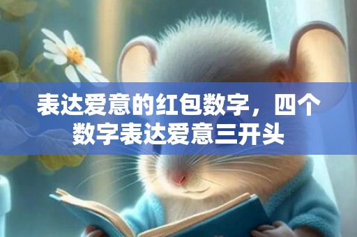 表达爱意的红包数字，四个数字表达爱意三开头