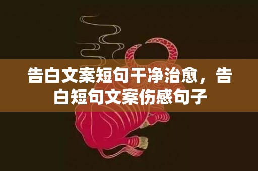 告白文案短句干净治愈，告白短句文案伤感句子