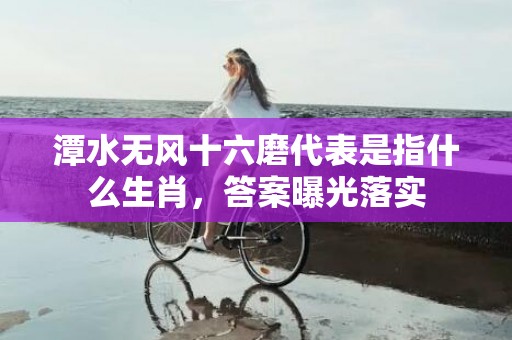 潭水无风十六磨代表是指什么生肖，答案曝光落实