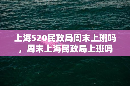 上海520民政局周末上班吗，周末上海民政局上班吗