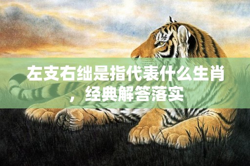 左支右绌是指代表什么生肖，经典解答落实