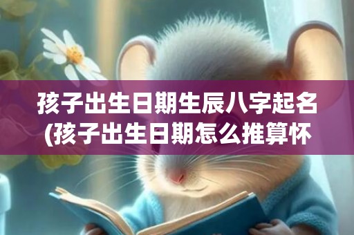 孩子出生日期生辰八字起名(孩子出生日期怎么推算怀孕时间)