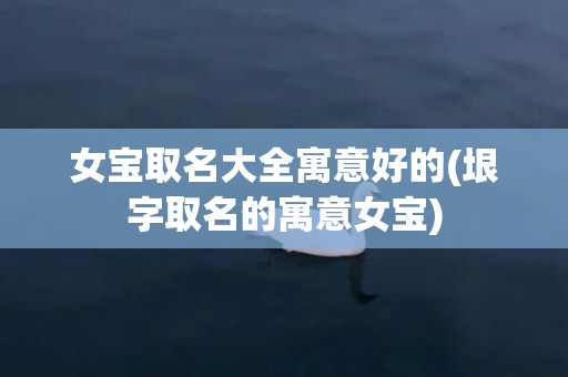 女宝取名大全寓意好的(垠字取名的寓意女宝)